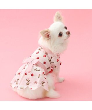 PET PARADISE ディズニー ミニーマウス ワンピース 《苺ケーキ柄》 小型犬 苺ケーキ柄