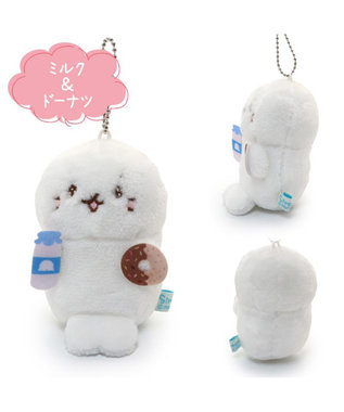 Mother garden しろたん すきなもの キーホルダー 《ミルク&ドーナツ》 単品 ミルク&ドーナツ