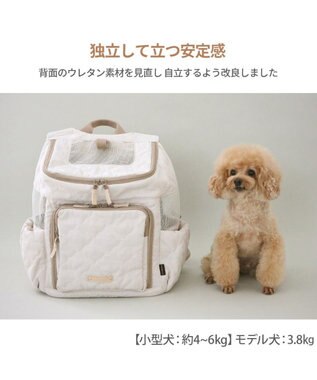 PET PARADISE ペットパラダイス  ハグ&リュック 《ナチュラルキルト》 M 小型犬 約4~6kg ナチュラルキルト