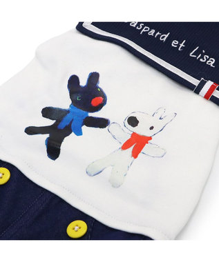 PET PARADISE リサとガスパール セーラー パンツ つなぎ 小型犬 ホワイト