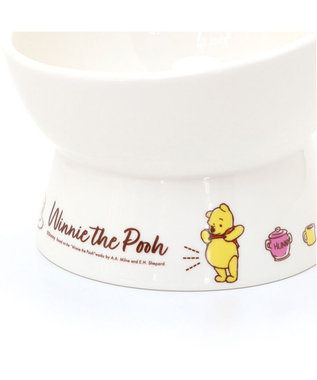 PET PARADISE ディズニー くまのプーさん 高さのある フードボウル 白~オフホワイト