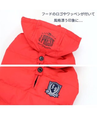 PET PARADISE 犬 服 J.PRESS 綿入り コート 【小型犬】 フライトコート レッド 赤