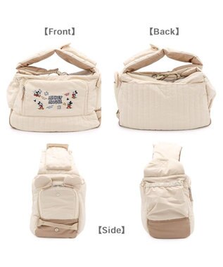 PET PARADISE ディズニー ミッキーマウス 刺繍 スリング キャリーバッグ Ｍ アイボリー