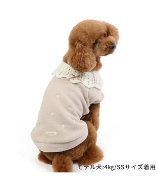PET PARADISE ペットパラダイス ワンダフル ストレッチ フリース 《 ニット襟 》小型犬 茶