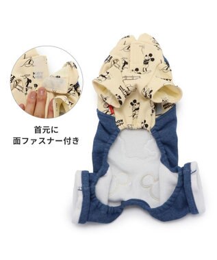 PET PARADISE ディズニー ミッキーマウス ロンパース 《トレジャー柄》【小型犬】 水色
