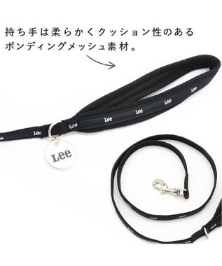 PET PARADISE 犬 リード Ｌｅｅ おしゃれ 【４Ｓ~３Ｓ】 反射 チャーム付き 黒