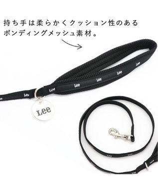PET PARADISE 犬 リード Lee おしゃれ 【4S~3S】 反射 チャーム付き 黒