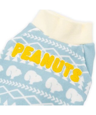 PET PARADISE スヌーピー ペティヒートDAN ロンパース 《雪柄》 小型犬 ライトブルー