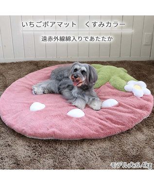 PET PARADISE  ネット店限定 くすみ苺 マット (105×107cm用) ピンク