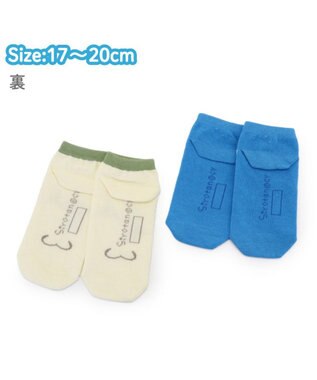 Mother garden しろたん スニーカー丈ソックス 2足セット 《17～20cm》 マルチカラー