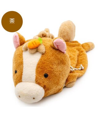 Mother garden しろたん  午年 抱き枕カバー 55cm用 《茶》 単品 茶