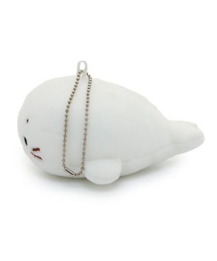 Mother garden しろたん ふわもち ぬいぐるみ キーホルダー -