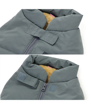 PET PARADISE ペットパラダイス 遠赤外線 綿入りコート  《ブルーグレー 》 中型犬 大型犬 灰