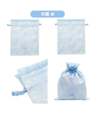 Mother garden マザーガーデン 学童布バッグ ＆ 巾着4点セット  《ふわねこ柄》 ふわねこ柄