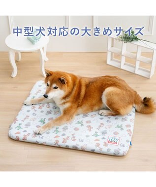 PET PARADISE ディズニー トイ・ストーリー もちっと クール マット Ｍ  《総柄》 ライトブルー