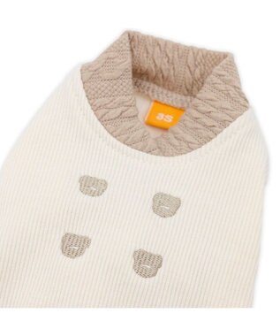 PET PARADISE ペットパラダイス くまちゃんお尻 プレミアム ペティヒート  ロンパース 小型犬 ライトベージュ