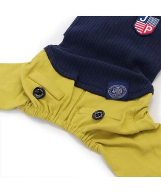 PET PARADISE J.PRESS リブニット パンツつなぎ 【小型犬】 紺（ネイビー・インディゴ）