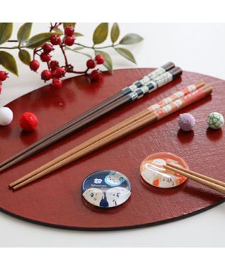 Mother garden しろたん ガラス箸置 《紅梅柄》 単品 紅梅柄