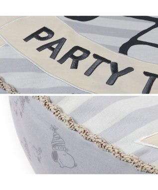 PET PARADISE ≪数量限定 スヌーピーお誕生日≫ スヌーピー 丸形クッション 《パーティー柄》 パーティー柄