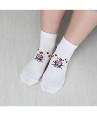 Mother garden しろたん 靴下 2足セット 〈顔ぼんミルク柄 顔ぼんおにぎり柄〉 13cm～16ｃｍ 17cm～20ｃｍ 21cm～24ｃｍ マルチカラー