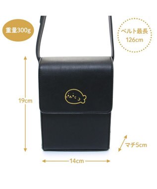 Mother garden しろたん スマホショルダー バッグ 黒  スマホポーチ 黒