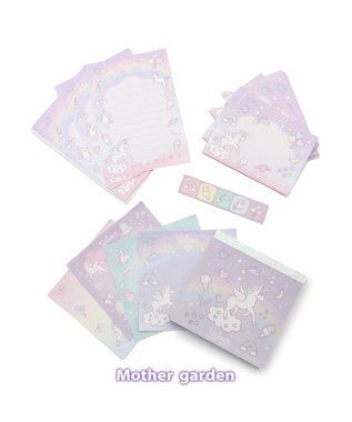 マザーガーデン ユニコーン スクエアメモ & ミニレターセット