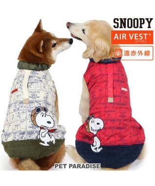 PET PARADISE スヌーピー エアベスト フライングエース 《レッド》 中型犬 大型犬  レッド