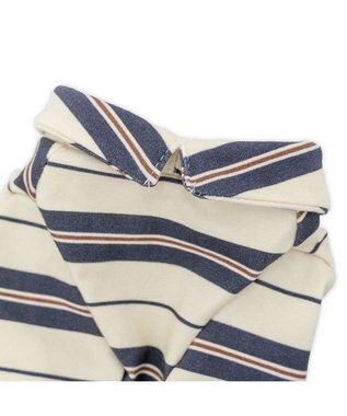 PET PARADISE ペットパラダイス ペティヒート Tシャツ 《マルチボーダー 》小型犬 ベージュ×グレー