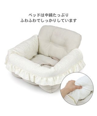 PET PARADISE ペットパラダイス ドライブカドラー 《お花生地》 小型犬 多頭用 L お花