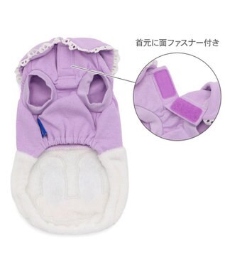 PET PARADISE ディズニー デイジーダック 顔 ふわ トレーナー 小型犬 パープル