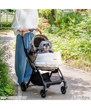 PET PARADISE ペットパラダイス カート用 クッション《レース》 ホワイト