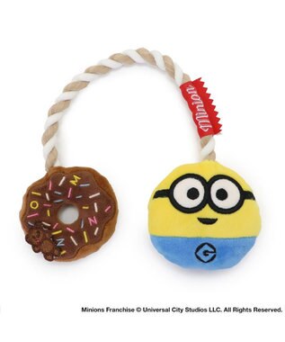 PET PARADISE ミニオン ボブ ドーナツ ロープ トイ 黄