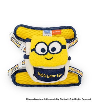 PET PARADISE ミニオン ボブ柄 リュックハーネス ＳＳ ホワイト×イエロー