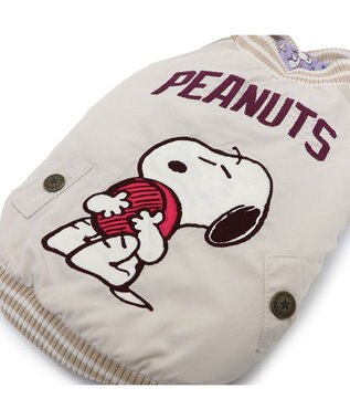 PET PARADISE スヌーピー 遠赤外線 スカジャン 《パールホワイト》 中型犬 大型犬 パールホワイト