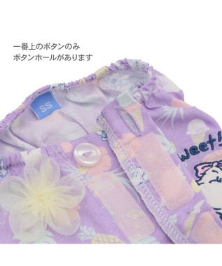 PET PARADISE スヌーピー 接触冷感 背中開き リゾートワンピース 中型犬 パープル