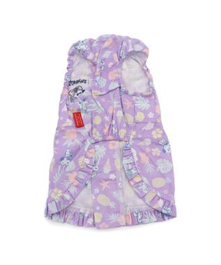 PET PARADISE スヌーピー 接触冷感 背中開き リゾートワンピース 中型犬 パープル