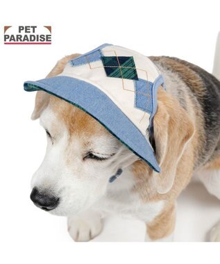 PET PARADISE ペットパラダイス アーガイル柄 帽子 ＳＭ～Ｍ/Ｌ