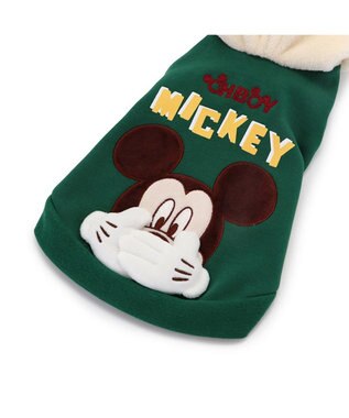 PET PARADISE ディズニー ミッキーマウス お揃いパーカー 小型犬 緑