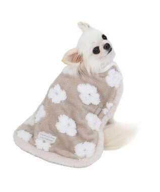 PET PARADISE ペットパラダイス ボア スリーパー 《お花柄》 小型犬 ベージュ