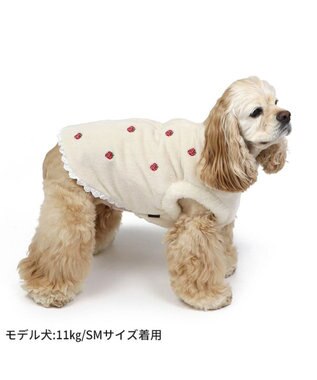 ペットパラダイス 背中開き ベスト 苺 刺繍 中型犬 大型犬 / PET
