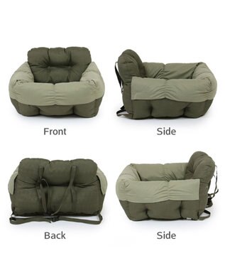 PET PARADISE ペットパラダイス ドライブカドラー 《ギャザー》 小型犬 カーキ