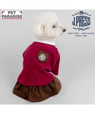 PET PARADISE J.PRESS 襟付きトレーナー スカートつなぎ 小型犬