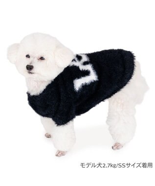 PET PARADISE Lee フェザーニット 《ブラック》 小型犬 ブラック