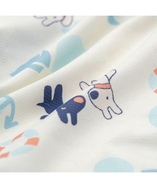 PET PARADISE リサとガスパール 接触冷感 タンクトップ 《マリン柄》 中型犬 大型犬 ホワイト×ネイビー