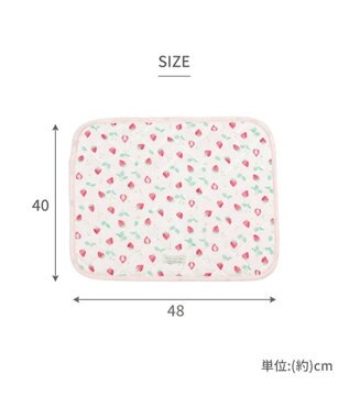 PET PARADISE ペットパラダイス クールマット 《いちご＆お花柄》 48×40㎝ いちご＆お花柄
