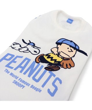 PET PARADISE スヌーピー Tシャツ 《ファインプレー柄》 白色 中型犬 大型犬 ファインプレー柄