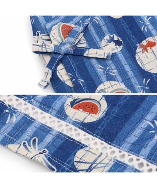 PET PARADISE ペットパラダイス 甚平 《しじら織り風》 中型犬 大型犬 ブルー