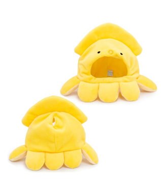Mother garden しろたん ついてきちゃうしろたん マスコット用 着せ替え服 イカ頭巾 《黄》 単品 黄
