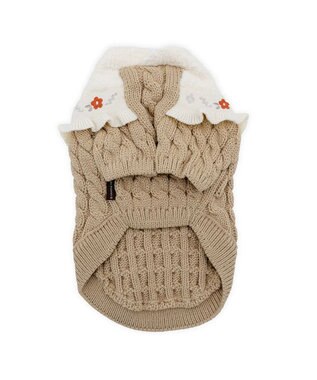 PET PARADISE ペットパラダイス バイカラー ニット 《ベージュ》 小型犬 ベージュ