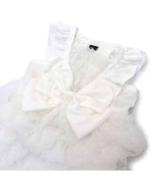 PET PARADISE cherircouture ローズチュールワンピース 《ホワイト》 小型犬 ホワイト